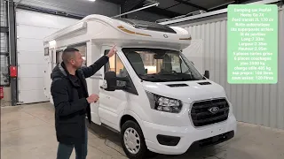 camping-car Profilé Ci horon 74 lits superposés arrières modèle 2022  Ford transit boîte automatique