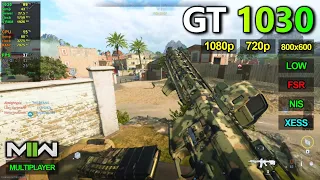 GT 1030 | COD Modern Warfare 2 - 1080p, 720p, 800x600 - Low - FSR, NIS, XeSS