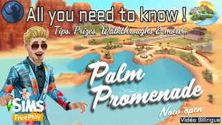 The Sims Freeplay - Palm Promenade | Promenade des palmiers | All you need to know