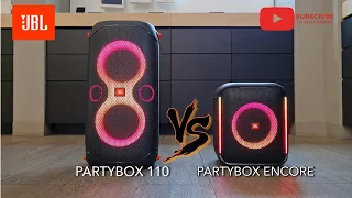 JBL Partybox 110 vs JBL Encore sound battle🔥🔥