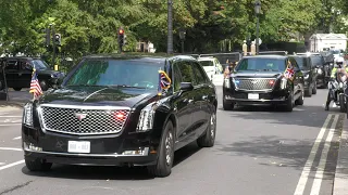 Joe Biden heads to Downing St in a beasty motorcade 🇺🇸 🇬🇧