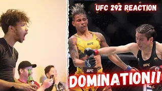 HILARIOUS Reaction to Weili Zhang's DOMINANT Victory over Amanda Lemos at UFC 292