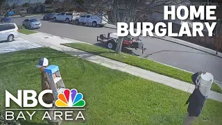 Police investigate San Jose home burglary caught on camera