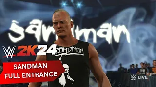 WWE 2K24 Sandman DLC Entrance | ECW Punk Pack