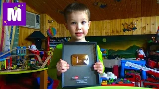 Кнопка YouTube 100 000 подписчиков