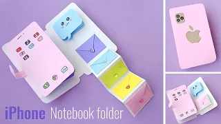 DIY Iphone 12 Pro Max Notebook Organizer || How to make iphone notebook || DIY notebook || DIY