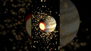 If Neptune crashed into Jupiter. Made with Universe Sandbox 2. #space #astronomy #shorts