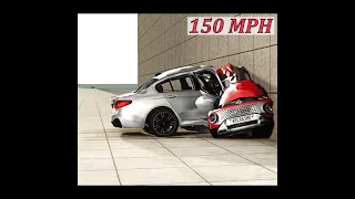 BMW M5 F90 vs HYUNDAI CASPER 150mph IMPACT! #Shorts