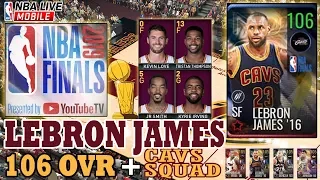 LEBRON JAMES 106 OVR NBA FINALS MASTER