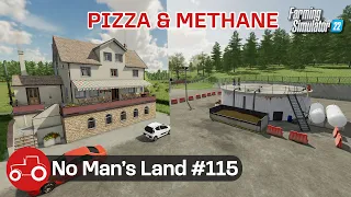 Building Pizza, Methane, Flower Productions & Sowing Crops - No Man's Land #115 FS22 Timelapse