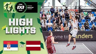 Serbia v Latvia | Men Quarter-Final | Highlights | Crelan FIBA 3x3 World Cup 2022