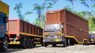 Customised Centy Toys Ashok Leyland Car Trailer Truck | Truck Videos | Auto Legends