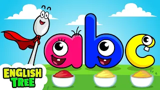 Yummy Flying Spoon | Alphabet Song for Kids | English Tree