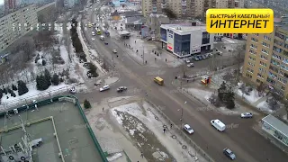 ДТП (авария г. Волжский) ул. Мира ул. Нариманова 21-02-2019 08-16