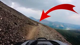 Facing Oncoming Traffic on Colorado’s Mosquito Pass Narrow Shelf Road