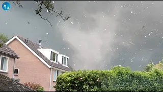 Amateurbeelden tornado Zierikzee (27 juni 2022)