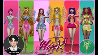 WINX CLUB ENCHANTIX TRANSFORMATION ANIMATION (My version) - Sims 4 Create a Sim | WINX CLUB