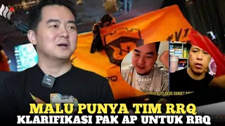 PAK AP Terang Terangan Bilang Malu dan kesal Terhadap RRQ mainnya Jelek