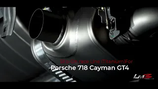 Porsche 718 Cayman GT4 with an Akrapovič - Full Titanium Exhaust System, unique in Colombia