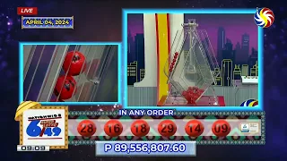 WATCH:  6/49 Super Lotto Results: E Lotto Philippines | April 4, 2024 #pcso #elotto #lottowinner