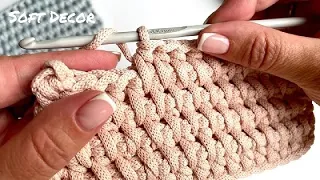 🤗 Didn't think this pattern was so simple | Dense crochet pattern | Soft Decor