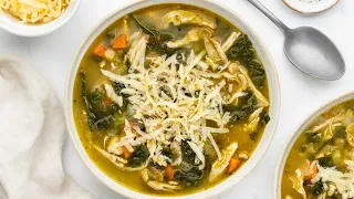 Easy Chicken Pesto Soup Recipe