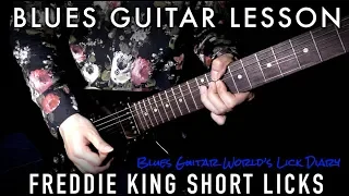 [TAB & SLOW] Freddie King Blues Licks in C♯ - Blues Guitar Lesson | #232