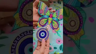 Unboxing butterfly evil eye hanging for house on Meesho underRs300 #meesho#meeshohaul#evileye#shorts