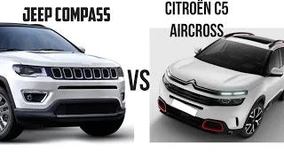 CITROËN C5 AIRCROSS VS JEEP COMPASS COMPARISON 😮✅ . 2021 SUV'S COMPARISION AND REVIEW 😮