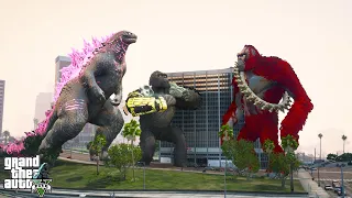 Godzilla 2024 X Kong vs ScarKing 2024 - GTA 5 Mods