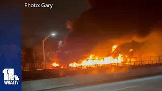 I-795 remains closed after tanker fire