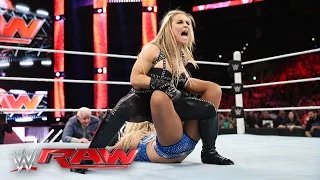 Natalya vs. Charlotte - WWE Women's Championship Match: Raw, April 11, 2016