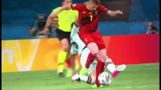 Kevin De Bruyne gets injured | Portugal vs Belgium Euro 2020