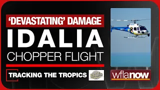 IDALIA CHOPPER FLIGHT: Eagle 8 HD over hurricane flooding damage, storm surge | Tracking the Tropics