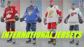 NHL 22 | ALL INTERNATIONAL JERSEYS