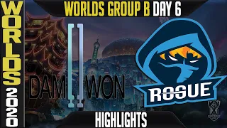 DWG vs RGE Highlights | Worlds 2020 Group B Day 6 - LoL World Championship | Damwon Gaming vs Rogue