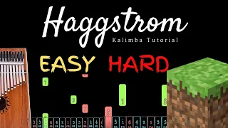 Haggstrom - C418 (Daniel Rosenfeld) from "Minecraft"| Kalimba Tutorial (Easy & Hard)