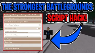 The Strongest Battlegrounds Script GUI / Hack (FREE GAMEPASS, AUTOFARM, AND MORE) *PASTEBIN*