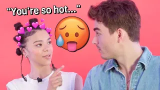 India Amarteifio and Corey Mylchreest flirting for 8 minutes straight