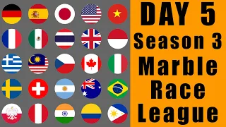 Marble Race League 2019 Season 3 Day 5 Marble Point Race in Algodoo / Marble Race King