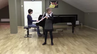 F.Gossec Tambourin, Elena Krivorotova flute, 10 years old