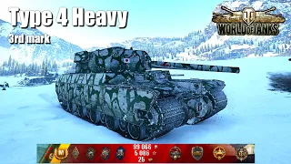 Type 4 Heavy, 6 Kills, 3rd Mark, Glacier - World of Tanks