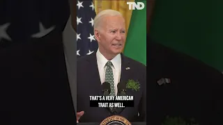 Biden: The Irish and American people "see the world in unlimited possibilities" #shorts