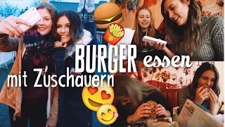 Mit Zuschauern BURGER essen gehen ! - #BEEcember2 ❄ | Dagi Bee