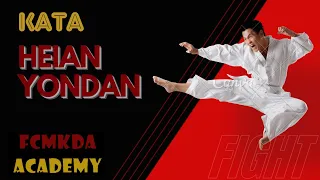 FCMKDA ACADEMY. Karate kata Heian Yondan SHOTOKAN tutorial.