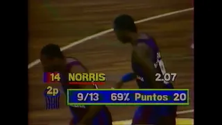 Audie Norris 1987 Europe Cup FC Barcelona - Aris Thessaloniki