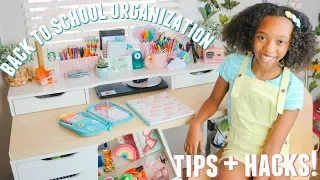 Back To School Organization tips and hacks 2019 DESK TOUR