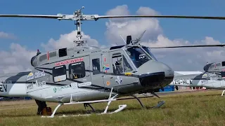 BELL HUEY start-up , take-off and fly-past