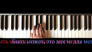 «ЖУРАВЛИ» караоке с мелодией на фортепиано