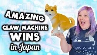 Amazing claw machine wins in Osaka Japan!